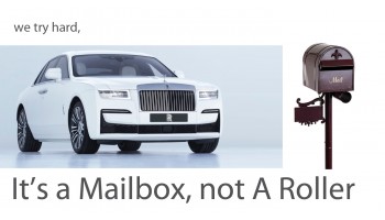 Mailbox Finishing – it’s not a Rolls Royce!