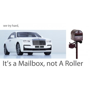 Mailbox Finishing – it’s not a Rolls Royce!