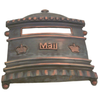MB 9206 Brass Mailbox Cover
