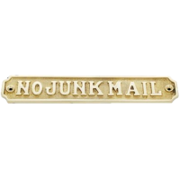 No Junk Mail - Brass Large
