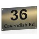Stainless House Nameplate 300 x 200 Nameplates