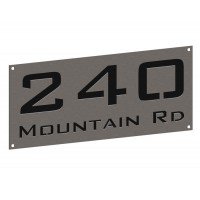 Stainless House Nameplate 300 x 140