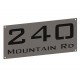 Stainless House Nameplate 300 x 140 Nameplates