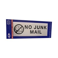 No Junk Mail Aluminium Large