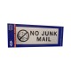 No Junk Mail Aluminium Large No Junk Mail