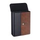 Sylvan Wall Mount Mailbox Rust/Black On Wall or Fence 