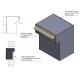 Minimalist Brick In Mailbox Stainless Steel