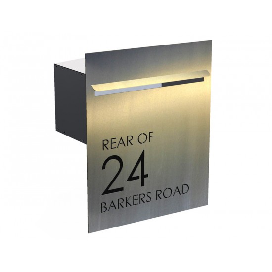 Barkers Rd Stainless Letterbox Stainless Steel