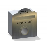 Hampton Rd w/Paper Holder Stainless Letterbox