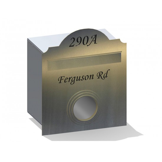 Hampton Rd w/Paper Holder Stainless Letterbox Stainless Steel